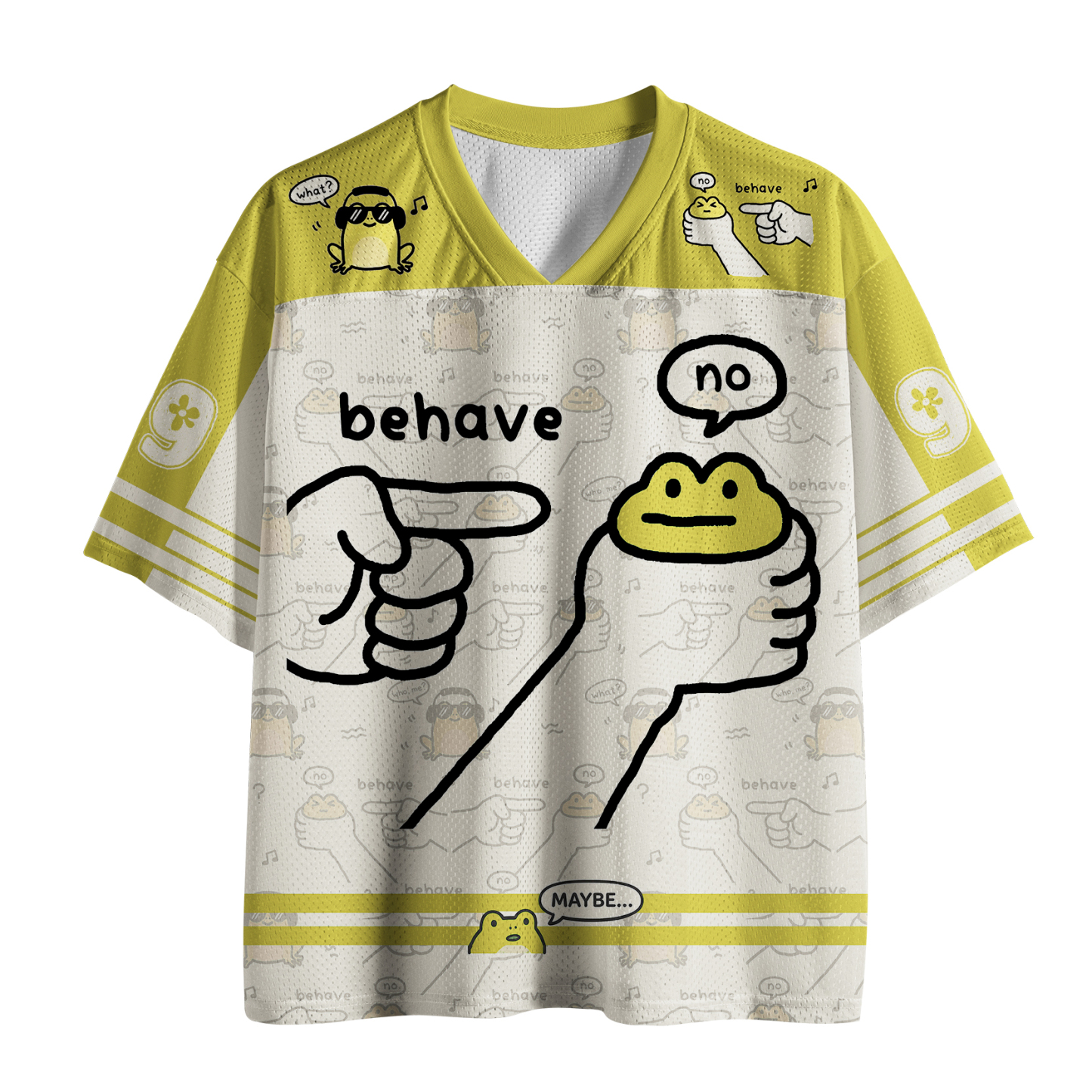 Tokyo-Tiger Funny Frog：Japanese Dishonest Frog Mesh Jersey Sale