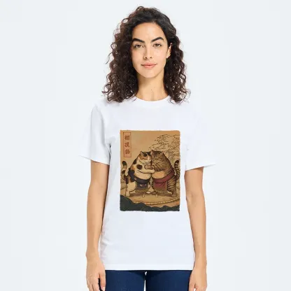 Tokyo-Tiger Sumo Cats Ready To Fight Classic T-Shirt