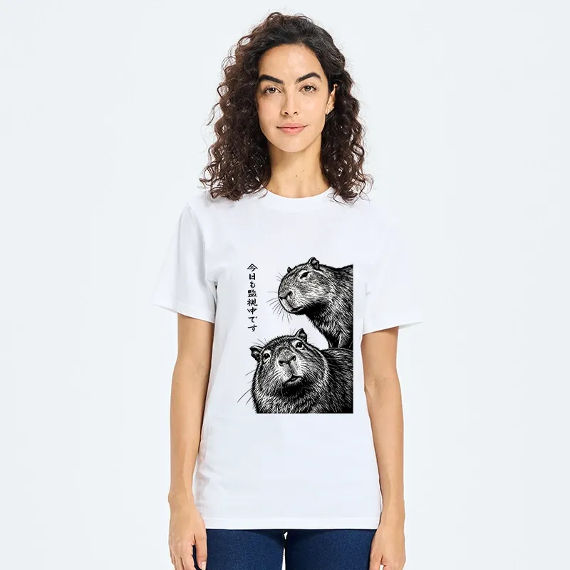 Tokyo-Tiger Capybara Surveillance Squad Classic T-Shirt