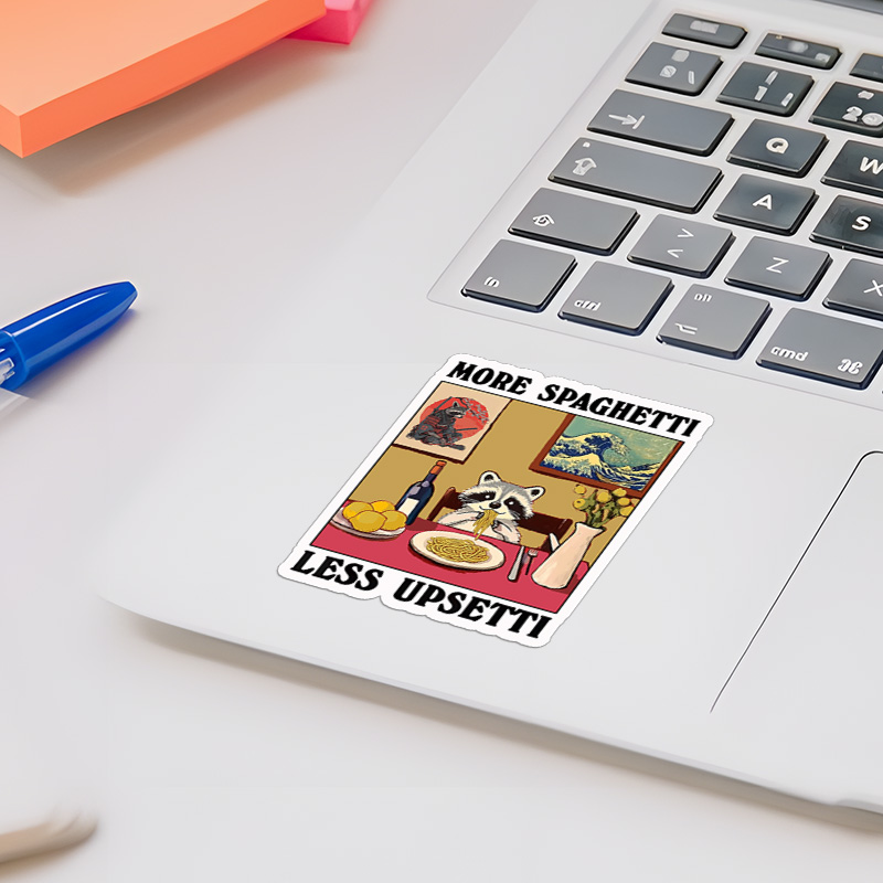 Tokyo-Tiger More Spaghetti Less Upsetti Japanese Sticker