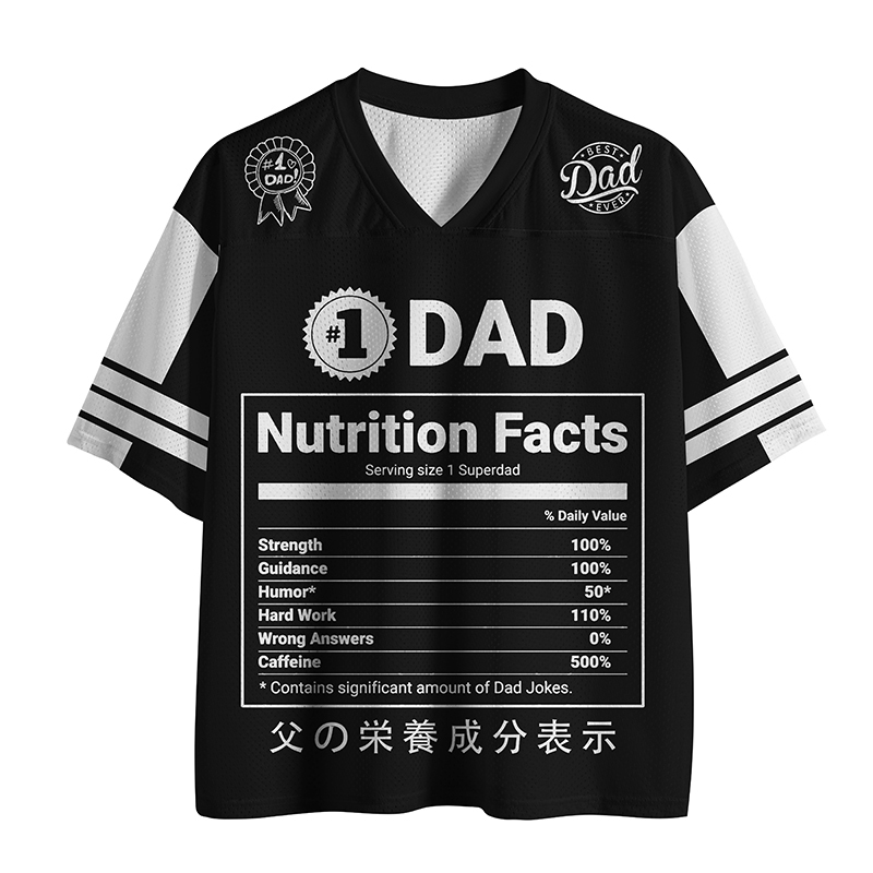 Tokyo-Tiger Father Nutrition Facts Mesh Jersey