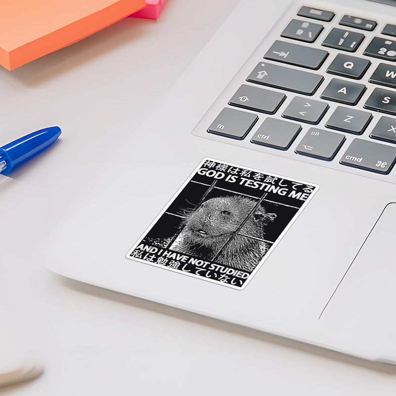 Tokyo-Tiger God Is Testing Me Sticker