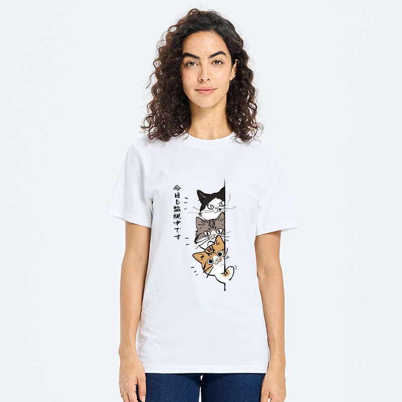 Tokyo-Tiger Funny Cat Surveillance Squad Classic T-Shirt