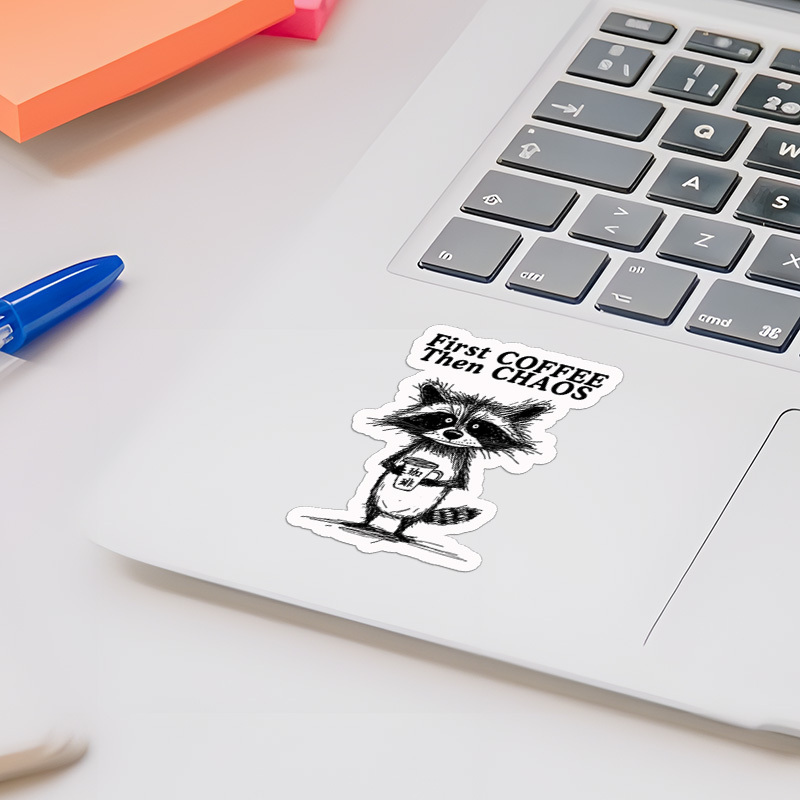 Tokyo-Tiger First Coffee Then Chaos Sticker