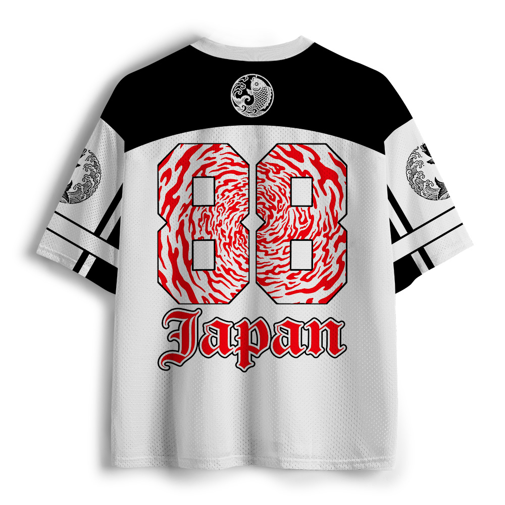 Tokyo-Tiger Vintage Tokyo Sakura And Koi Mesh Jersey