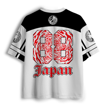 Tokyo-Tiger Vintage Tokyo Sakura And Koi Mesh Jersey