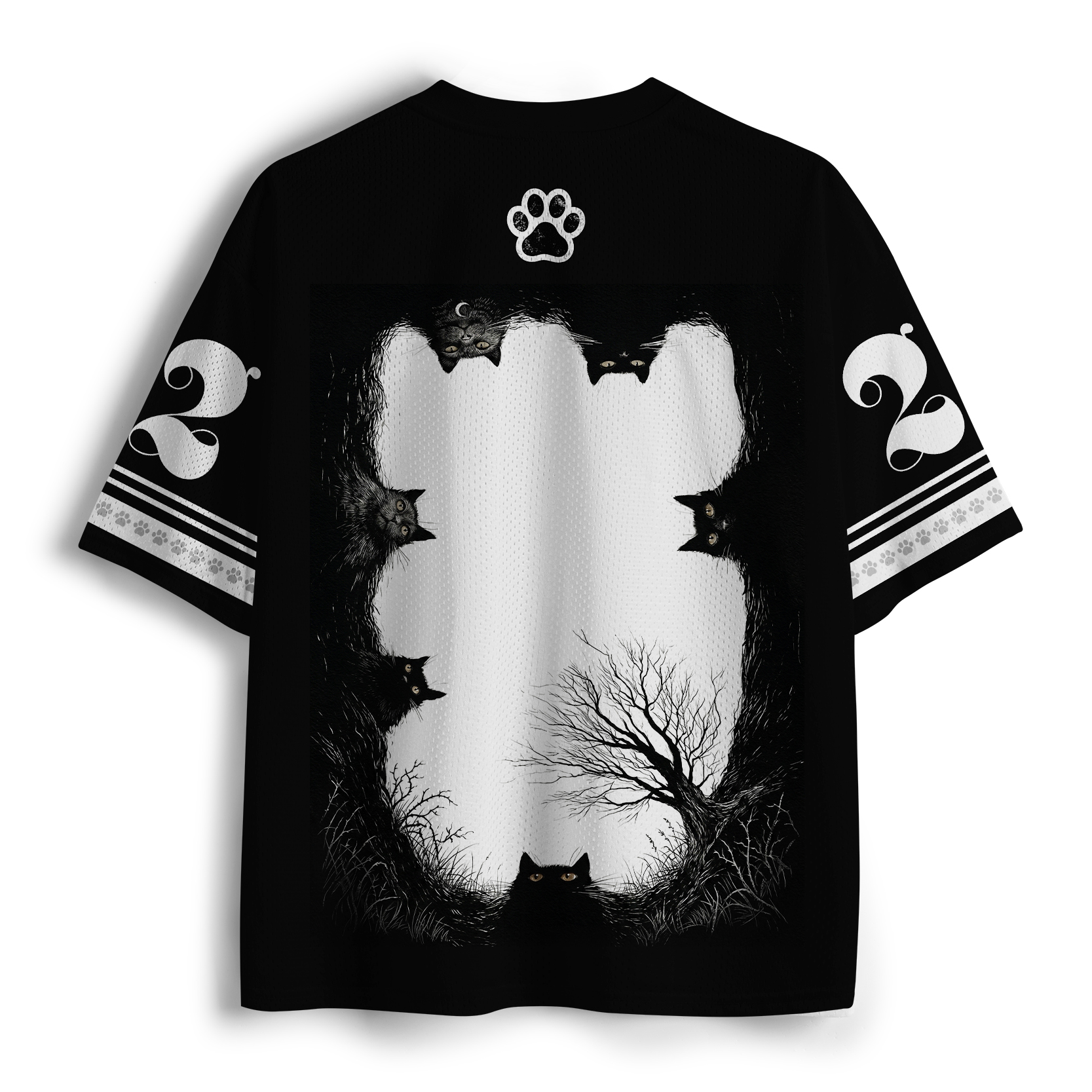 Tokyo-Tiger Many Cats Are Watching You Mesh Jersey