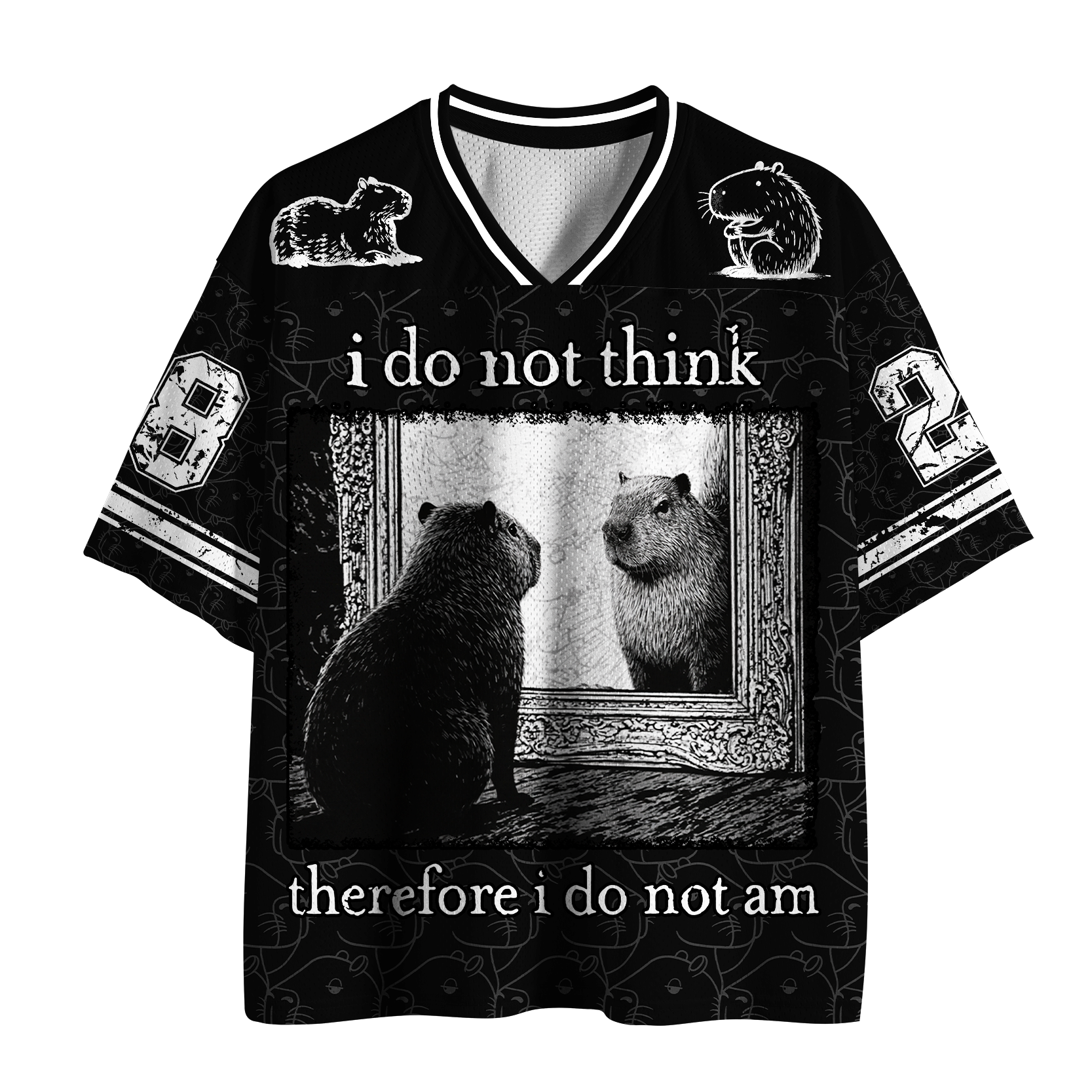 Tokyo-Tiger "I Do Not Think" Capybara Existentialism Mesh Jersey