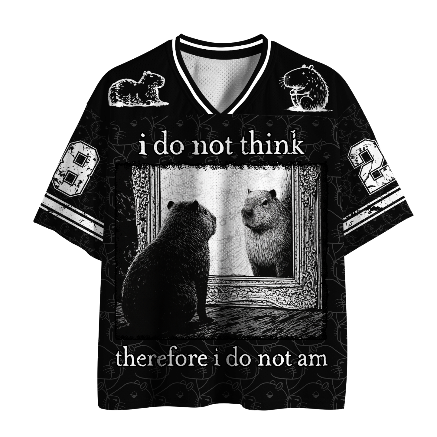 Tokyo-Tiger "I Do Not Think" Capybara Existentialism Mesh Jersey Sale