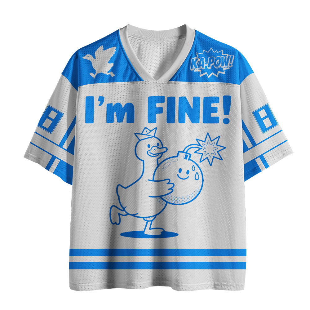 Tokyo-Tiger I'm FINE Goose Mesh Jersey