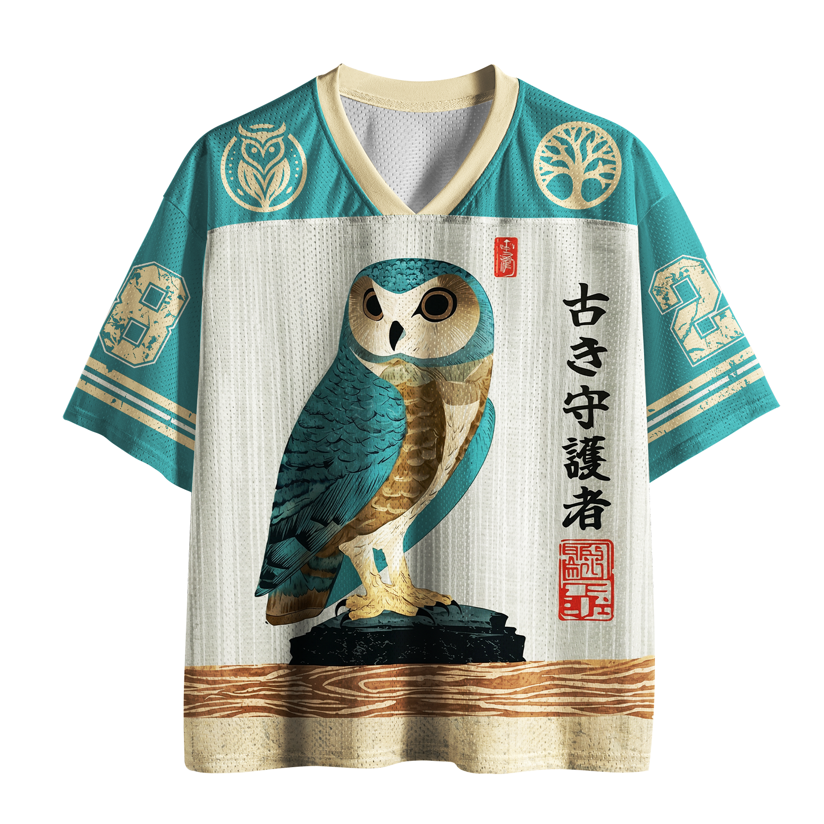 Tokyo-Tiger Mystic Owl "Ancient Protector" Mesh Jersey