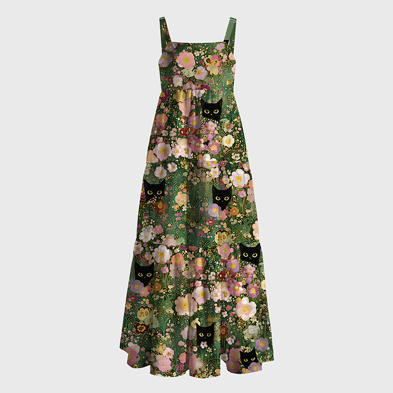 Tokyo-Tiger Secret Garden Maxi Dress