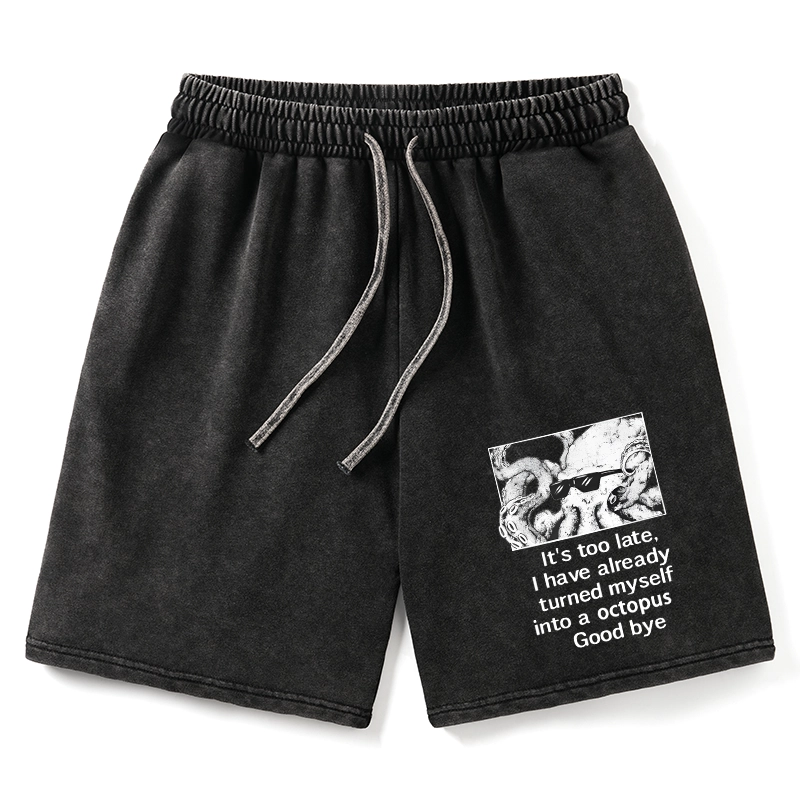 Tokyo-Tiger Octopus Meme I Disappeared Completely Washed Shorts