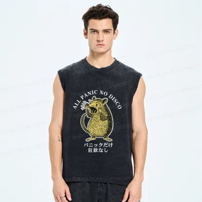 Tokyo-Tiger All Panic No Disco Washed Tank