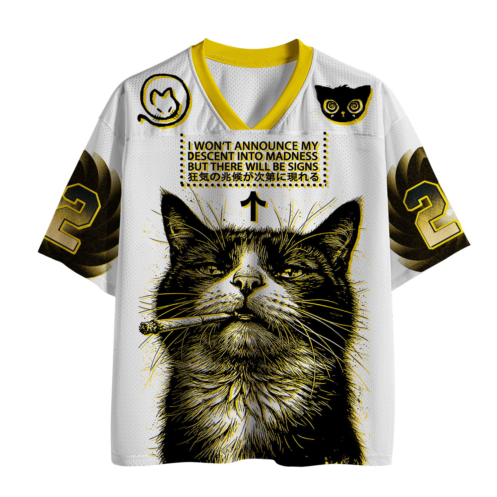 Tokyo-Tiger Cat Goes Into Madness Mesh Jersey