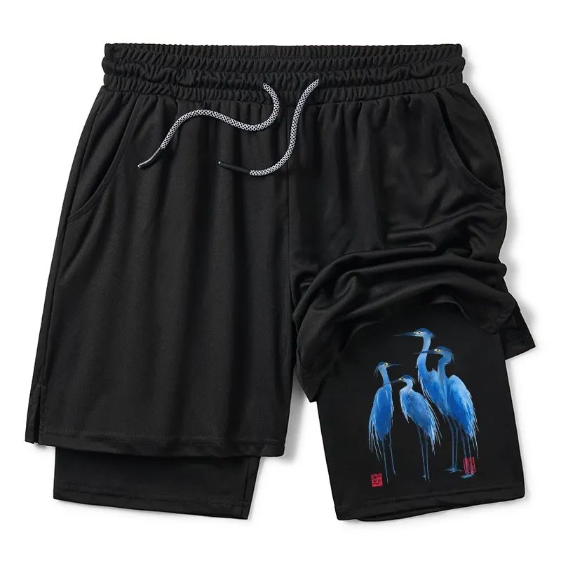 Tokyo-Tiger Flocks Of Great Blue Herons Training Shorts Sale
