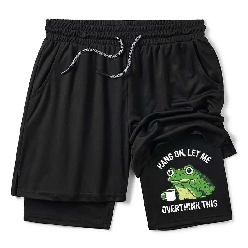 Tokyo-Tiger Overthinking Frog With Coffee Training Shorts Sale