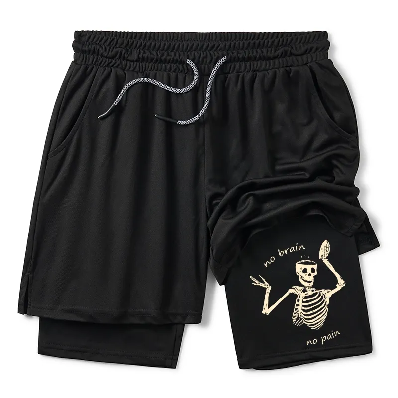 Tokyo-Tiger Skeletons Feel No Pain Training Shorts Sale