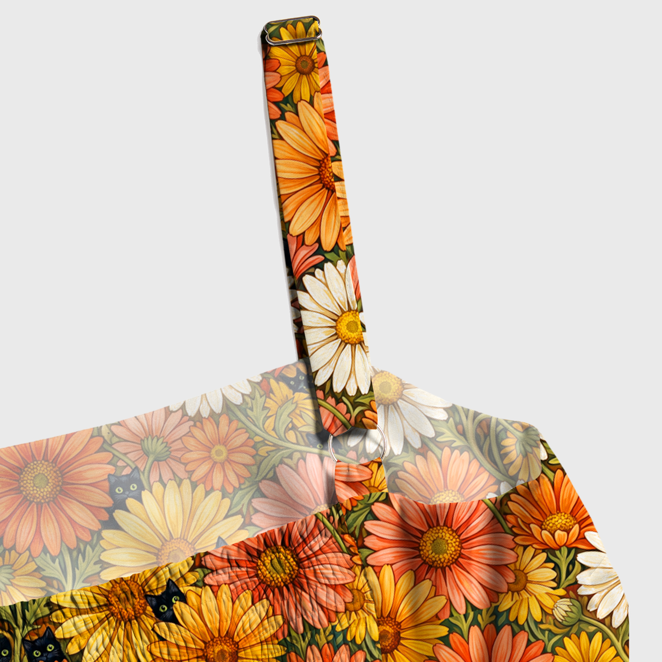 Tokyo-Tiger Whispering Flowers And Cats Maxi Dress
