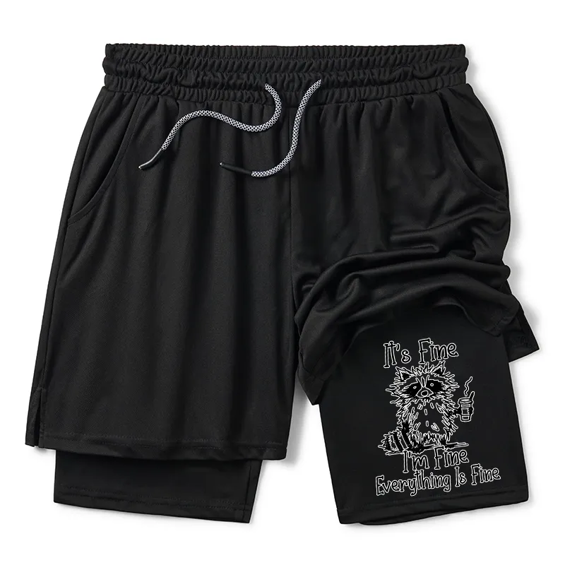Tokyo-Tiger Raccoon Fine Meme Training Shorts Sale