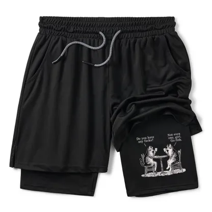 Tokyo-Tiger Cat Poker Night Training Shorts
