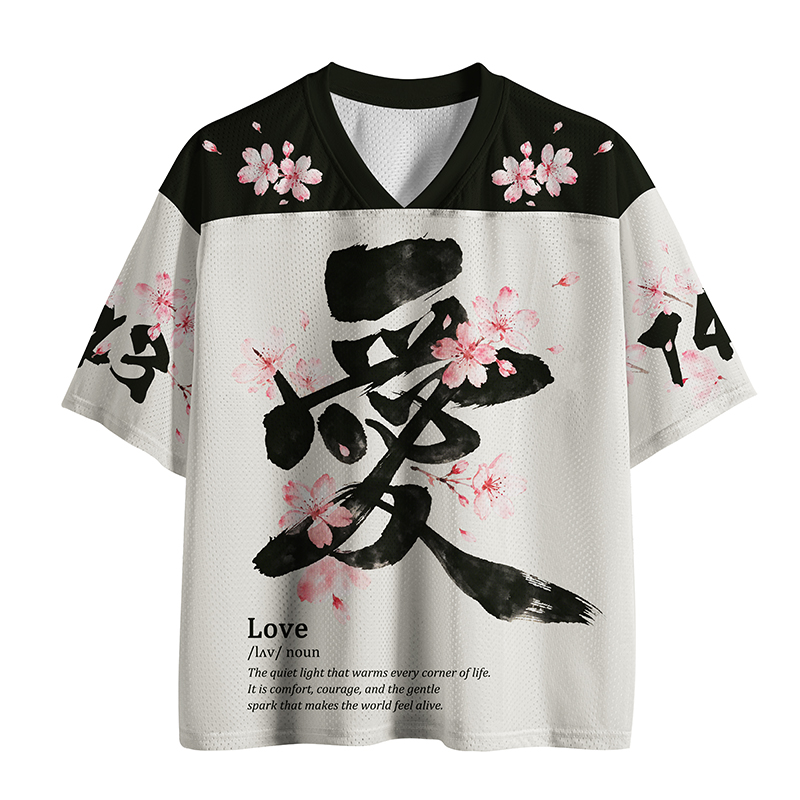 Tokyo-Tiger Love In Bloom Mesh Jersey