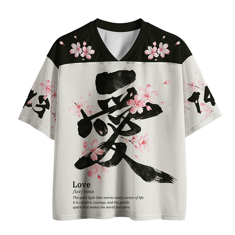 Tokyo-Tiger Love In Bloom Mesh Jersey