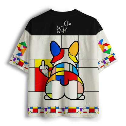 Tokyo-Tiger Funny Dog：Fetch This Mesh Jersey