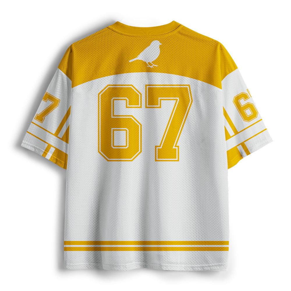 Tokyo-Tiger Radicalized By Basic Decency Yellow Mesh Jersey