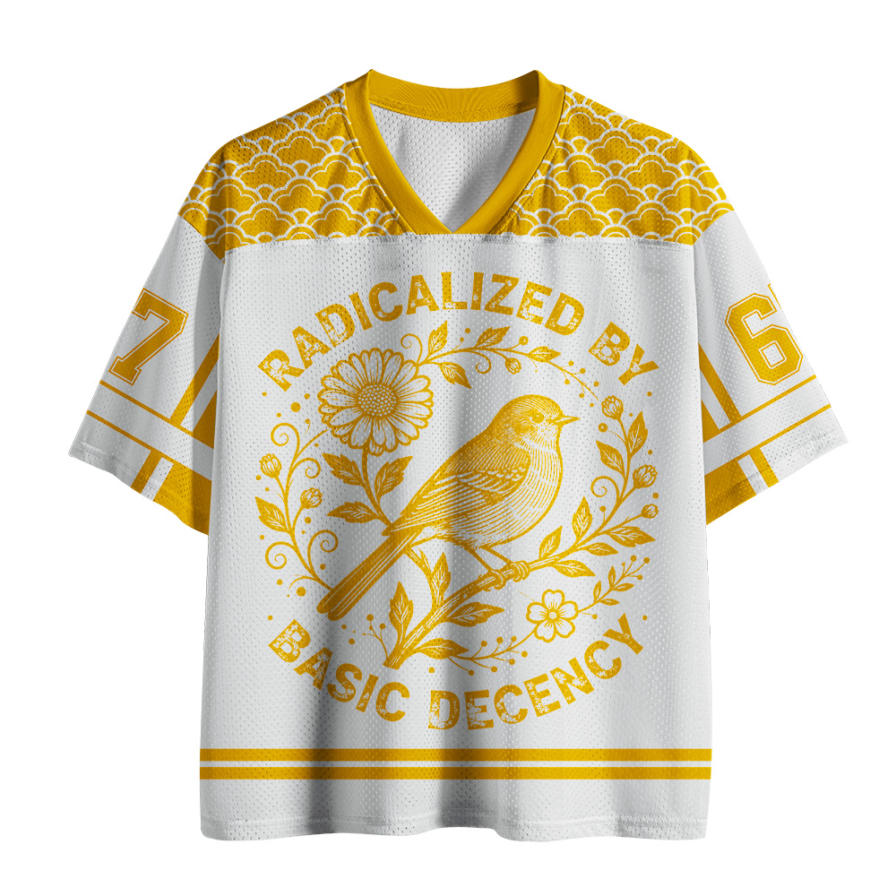 Tokyo-Tiger Radicalized By Basic Decency Yellow Mesh Jersey