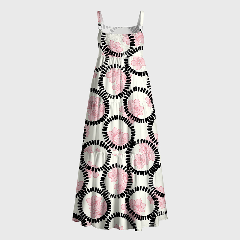Tokyo-Tiger Circle Of Sakura Maxi Dress