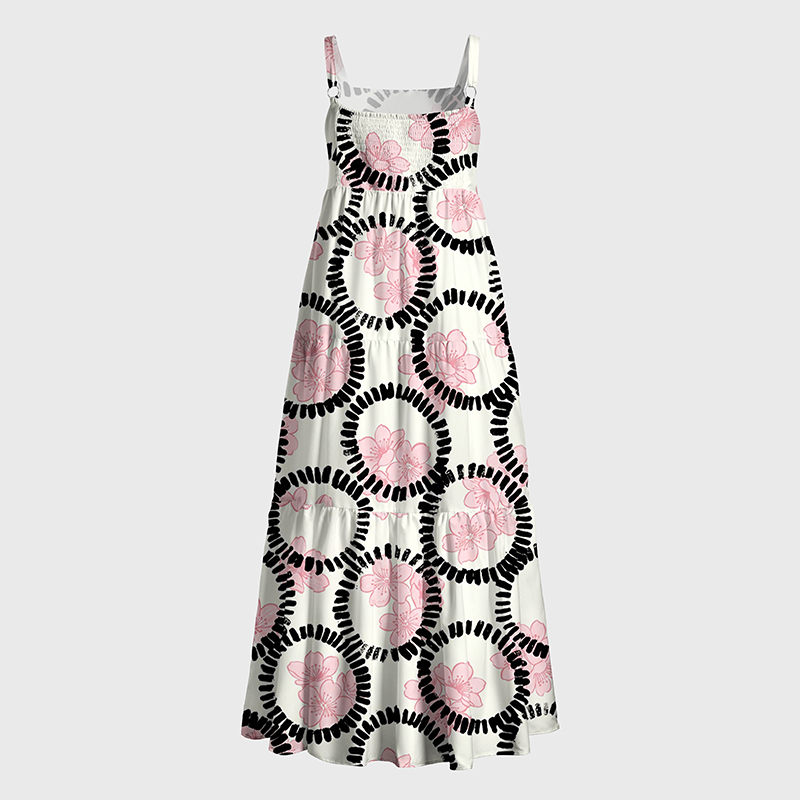 Tokyo-Tiger Circle Of Sakura Maxi Dress