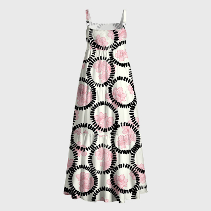 Tokyo-Tiger Circle Of Sakura Maxi Dress
