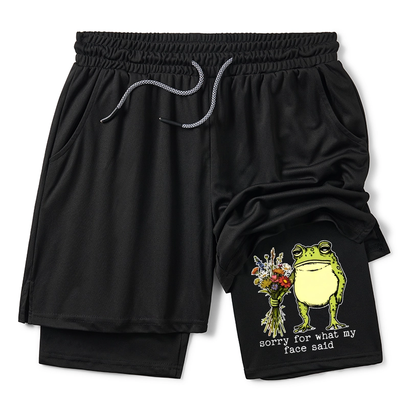 Tokyo-Tiger Frog Sorry Mode Activated Training Shorts