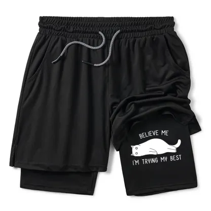 Tokyo-Tiger When Life Is Hard Nap First Training Shorts