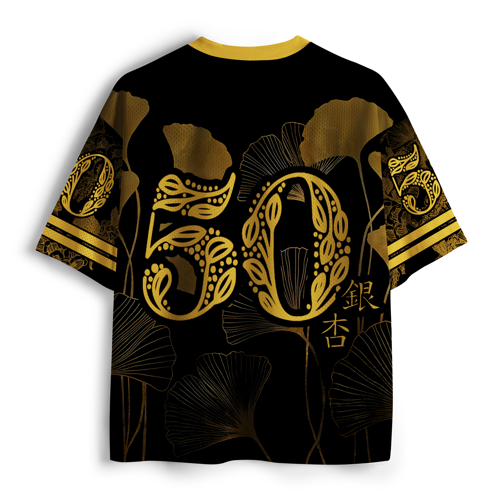 Tokyo-Tiger Dynasty Gold Ginkgo Mesh Jersey