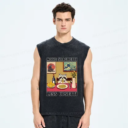 Tokyo-Tiger More Spaghetti Less Upsetti Japanese Washed Tank