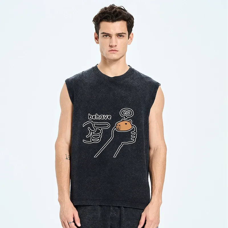 Tokyo-Tiger Dishonest Capybara Washed Tank