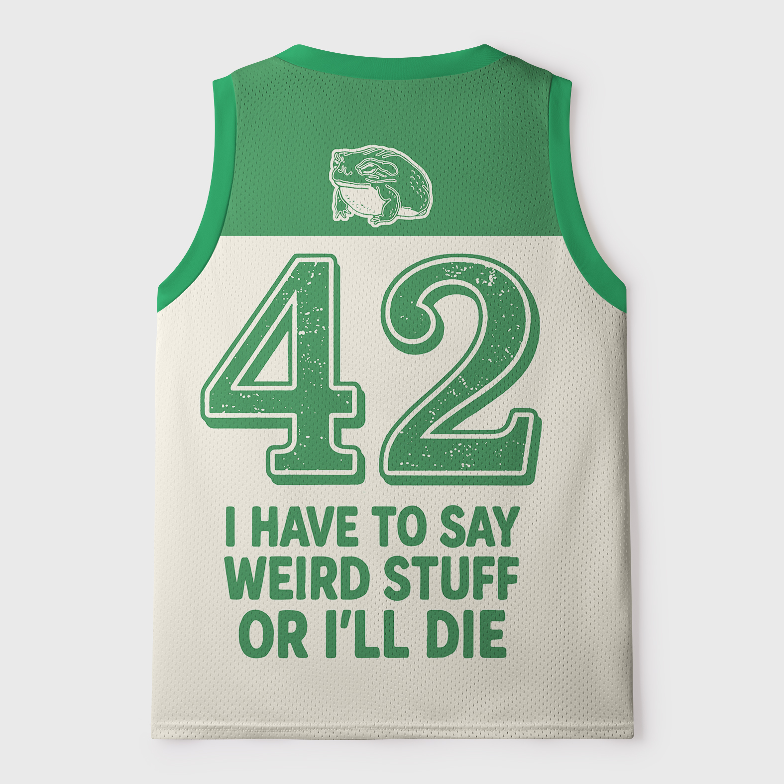 Tokyo-Tiger Weird Frog Funny Meme Mesh Tank Top