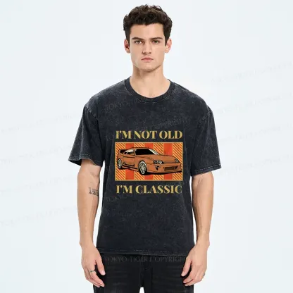 Tokyo-Tiger Classic Japanese Sports Car Washed T-Shirt