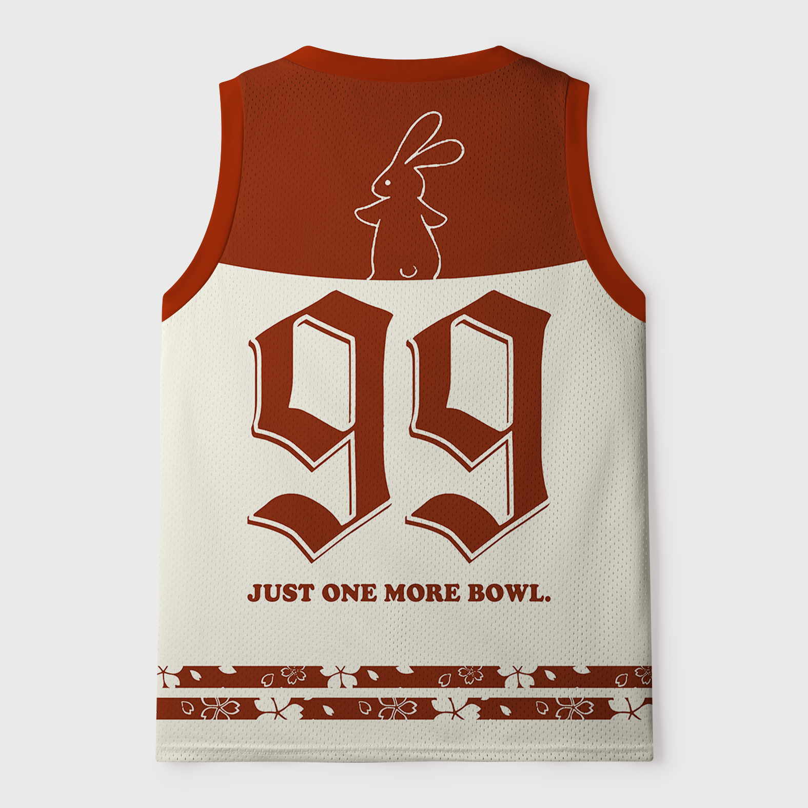 Tokyo-Tiger The Hungry Bunny："One More Bowl" Mesh Tank Top