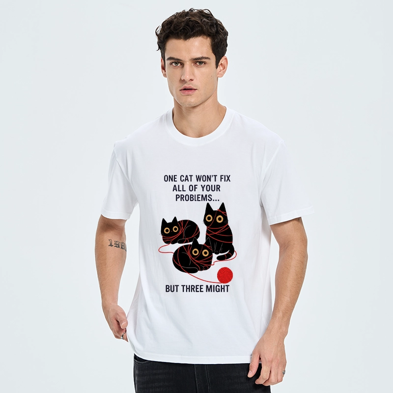 Tokyo-Tiger Three Cats Fix All Problems Classic T-Shirt