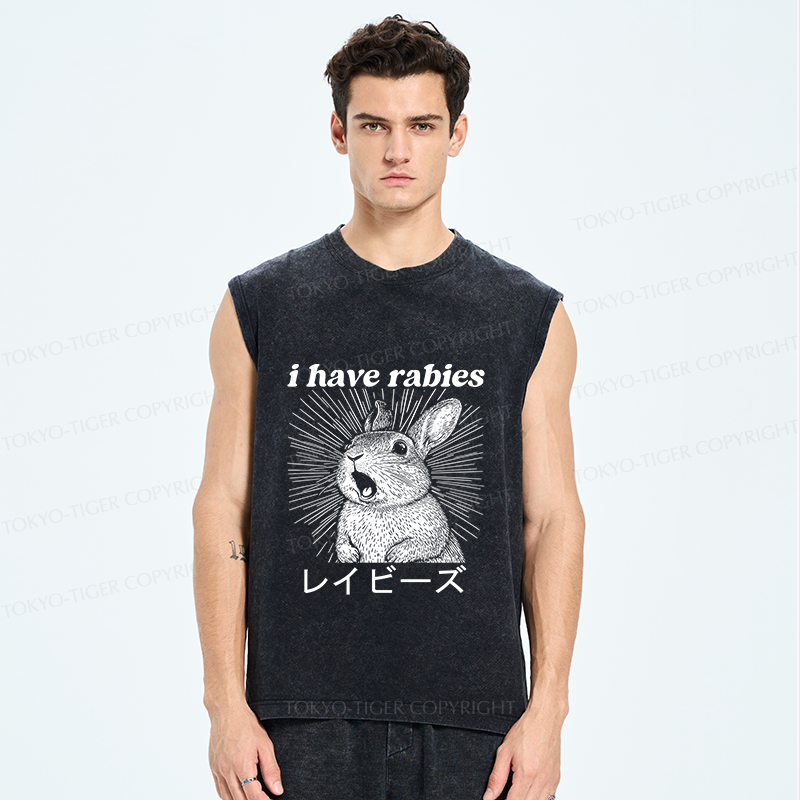Tokyo-Tiger Funny Rabbit Washed Tank