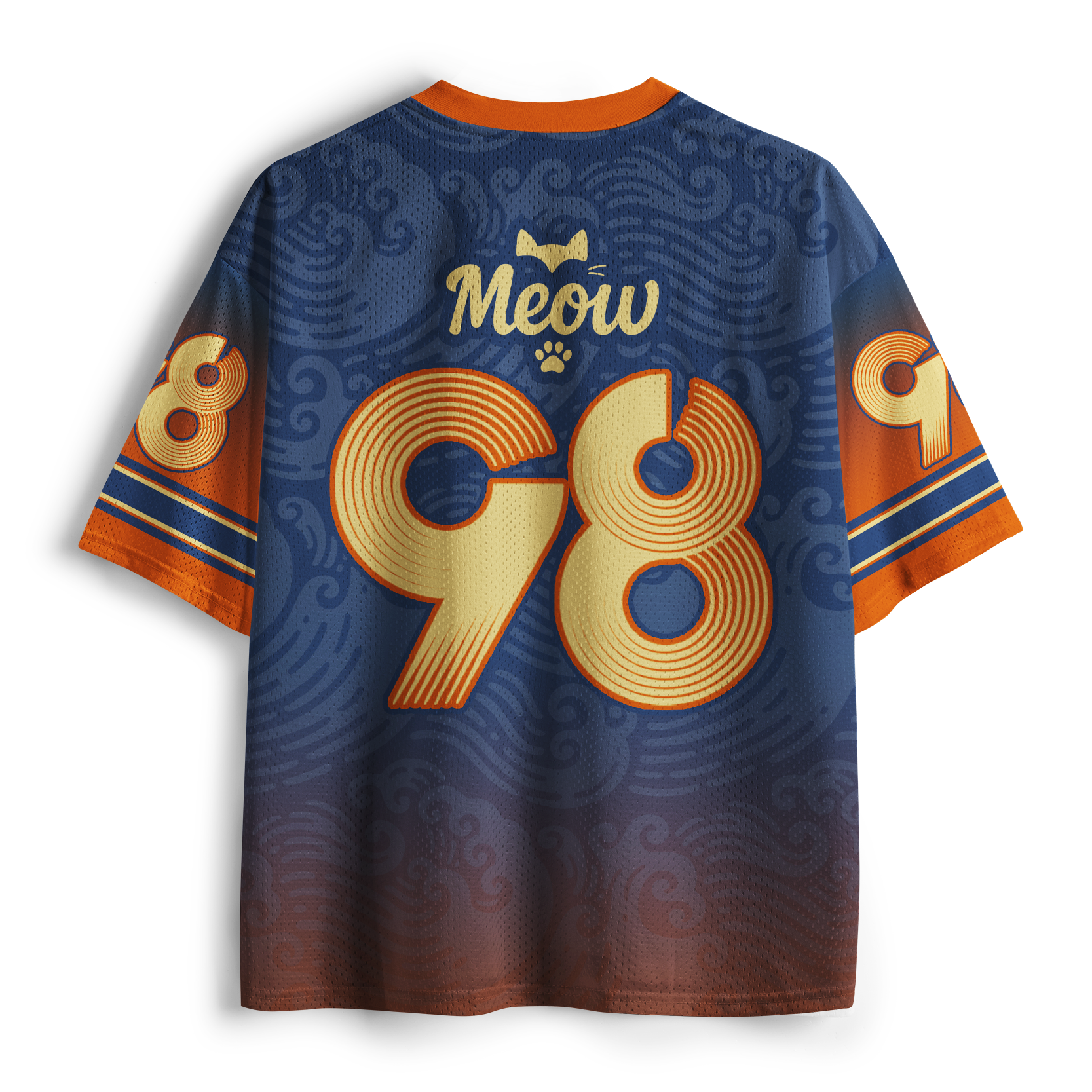 Tokyo-Tiger "Wave of Ninja Cats" Traditional Art Mesh Jersey