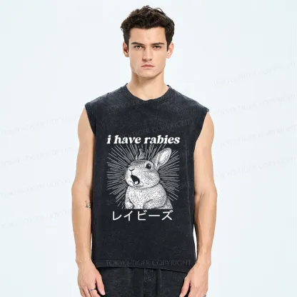 Tokyo-Tiger Funny Rabbit Washed Tank