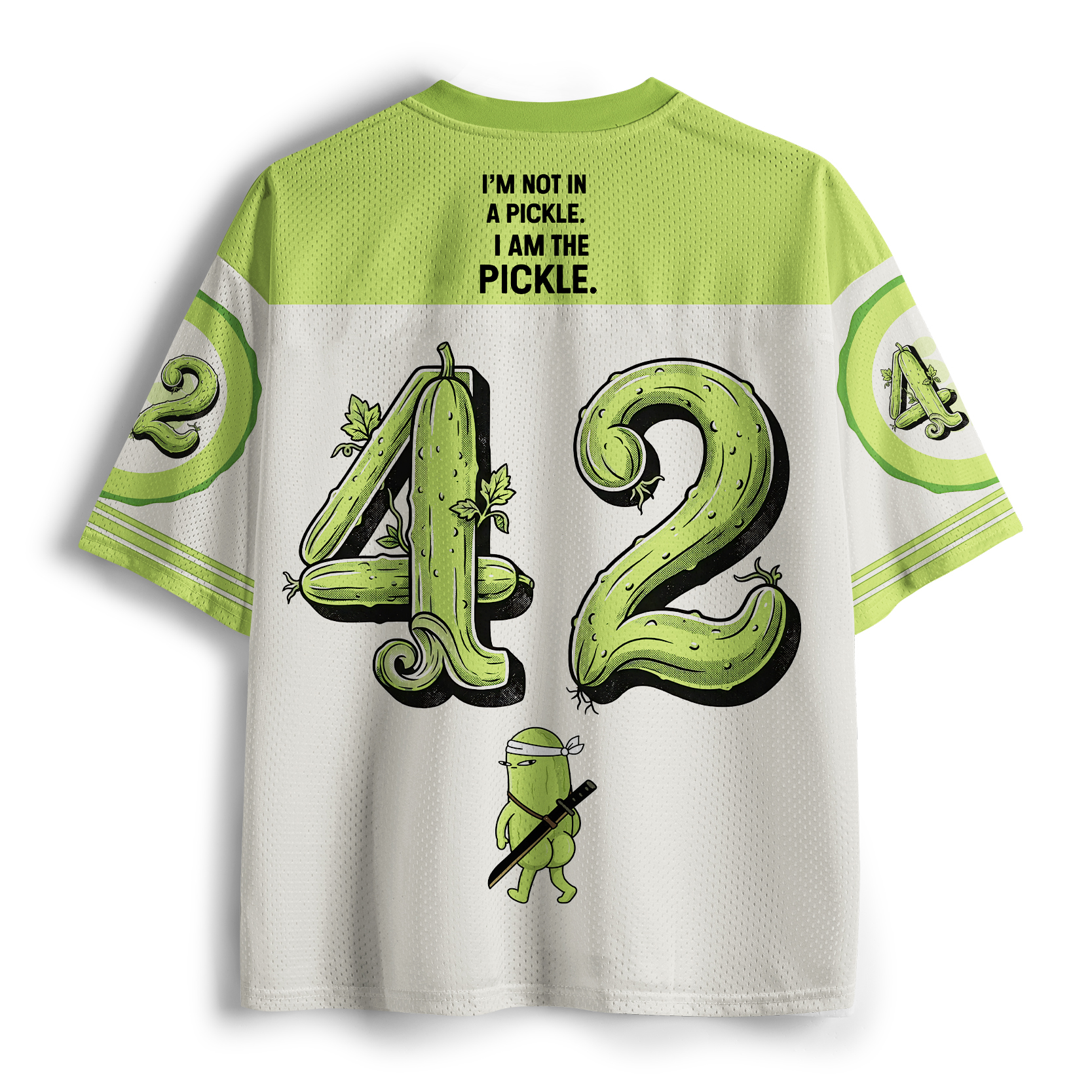 Tokyo-Tiger Funny I Am The Pickle Mesh Jersey