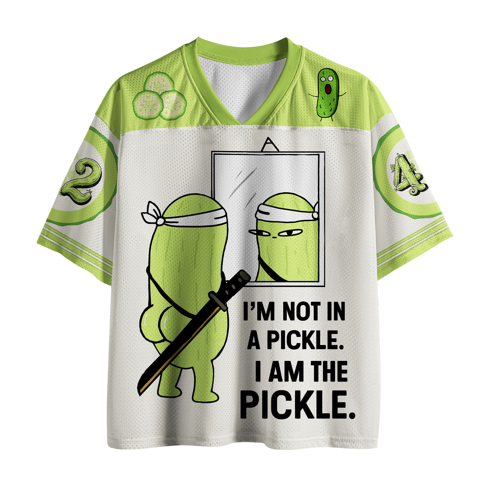 Tokyo-Tiger Funny I Am The Pickle Mesh Jersey