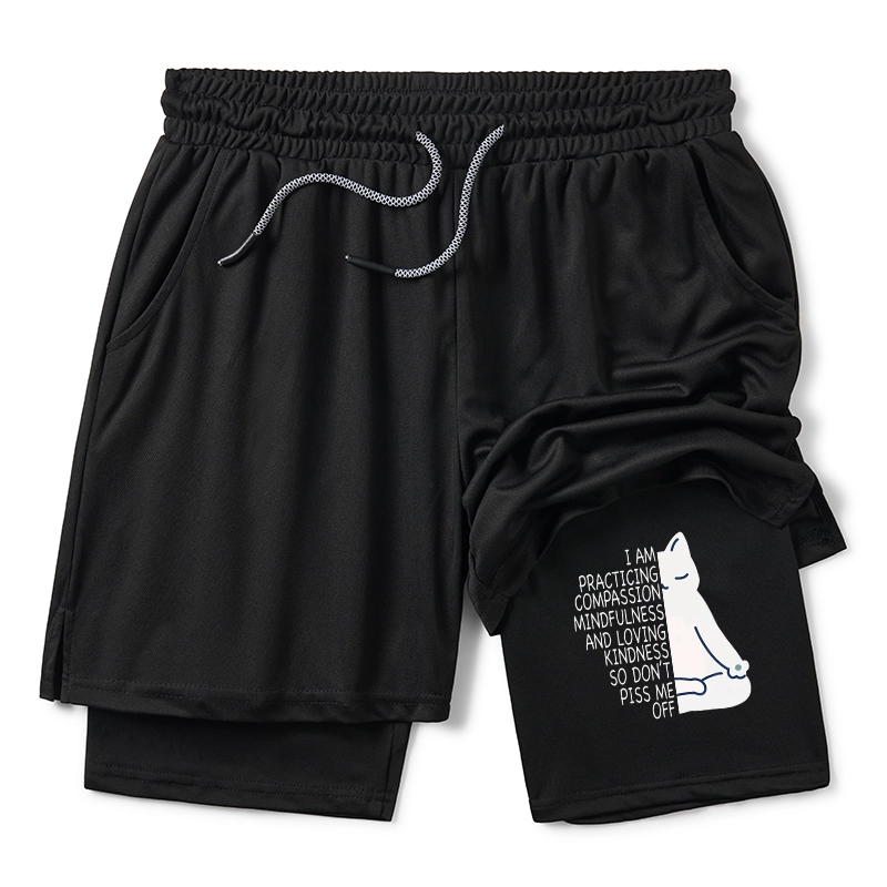 Tokyo-Tiger Calm Black Cat With Anger Issues Training Shorts