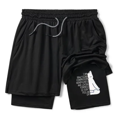 Tokyo-Tiger Calm Black Cat With Anger Issues Training Shorts