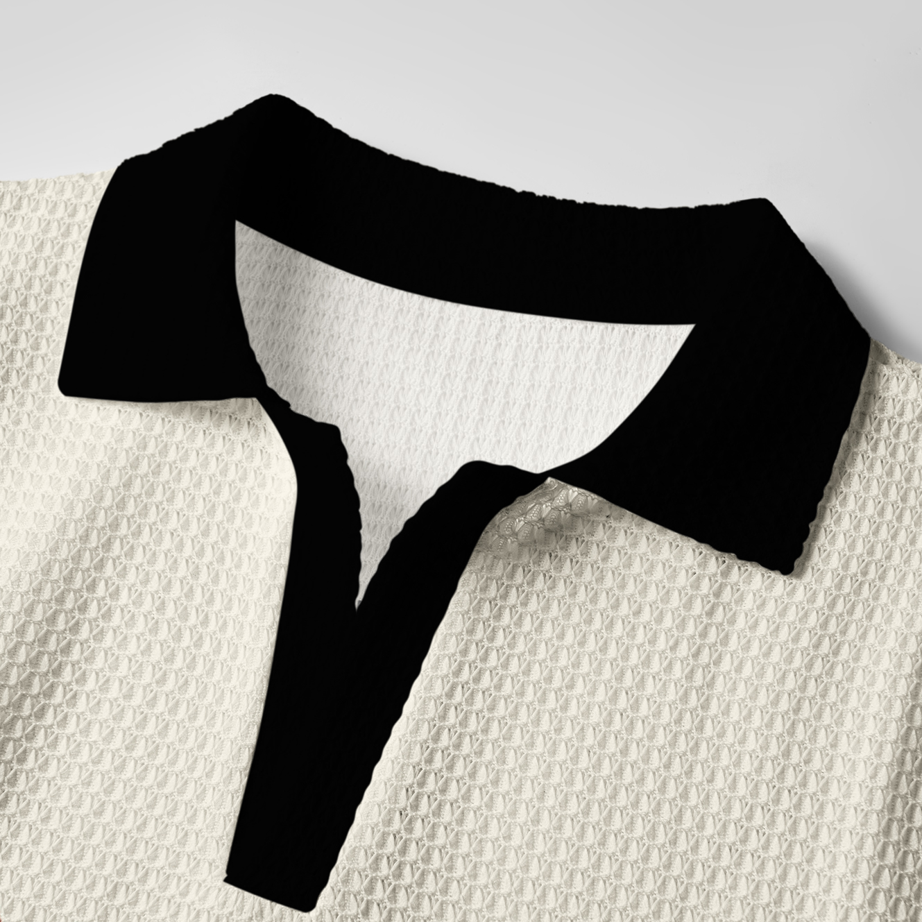 Tokyo-Tiger Woodblock Penguin:Fight Or Flight Crochet Polo Shirt